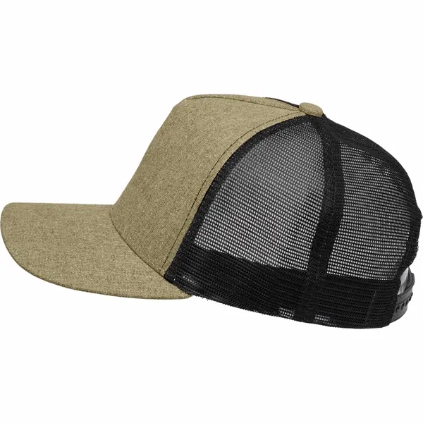 Recycled Cotton Canvas 5 Panel Mesh Back Ballcap - Recycled Cotton Canvas 5 Panel Mesh Back Ballcap - Image 15 of 17