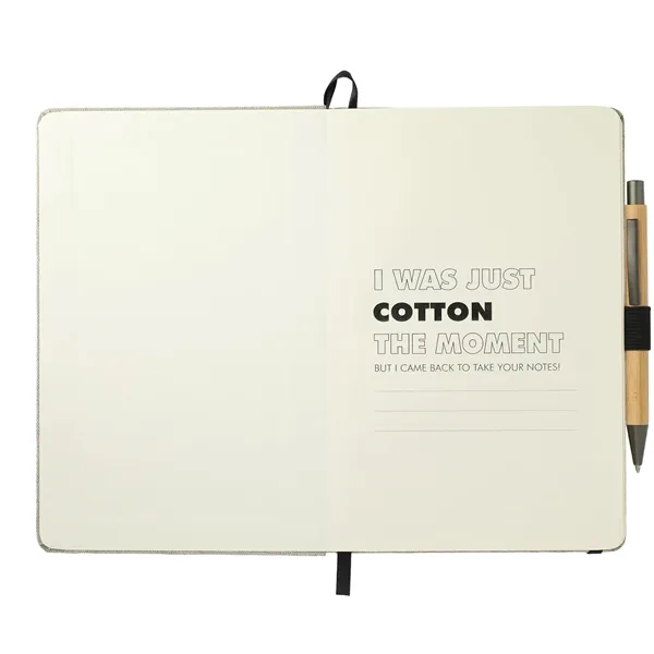 5.5" x 8.5" Recycled Cotton Bound Journal Set - 5.5" x 8.5" Recycled Cotton Bound Journal Set - Image 8 of 8