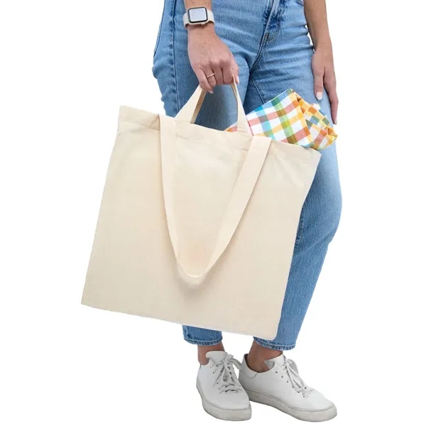 Dual Carry 6oz Organic Cotton Tote - Dual Carry 6oz Organic Cotton Tote - Image 4 of 7