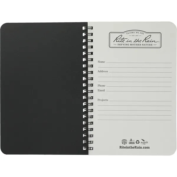 4.6'' x 7'' Rite in the Rain Side Spiral Notebook - 4.6'' x 7'' Rite in the Rain Side Spiral Notebook - Image 8 of 17