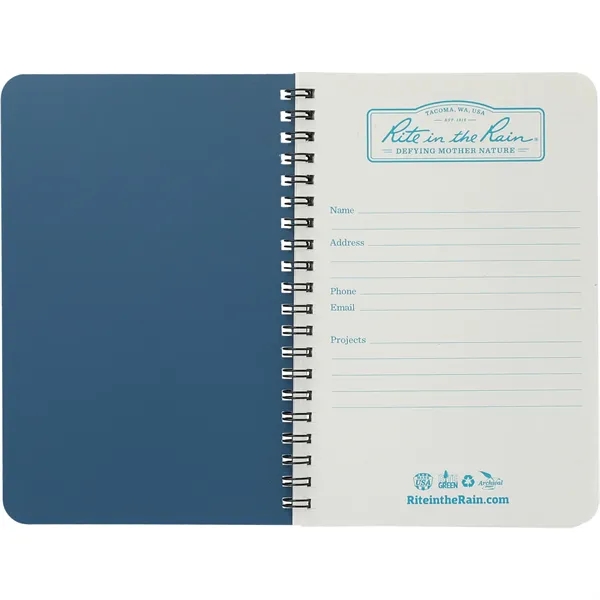 4.6'' x 7'' Rite in the Rain Side Spiral Notebook - 4.6'' x 7'' Rite in the Rain Side Spiral Notebook - Image 16 of 17