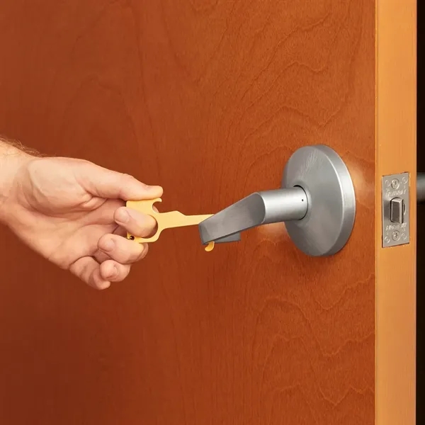 No Contact Keychain Bottle Opener - Brass - No Contact Keychain Bottle Opener - Brass - Image 2 of 6