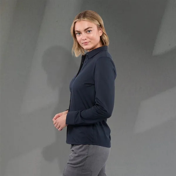 TATRA Eco Long Sleeve Knit Button Up Shirt-Women's - TATRA Eco Long Sleeve Knit Button Up Shirt-Women's - Image 3 of 22