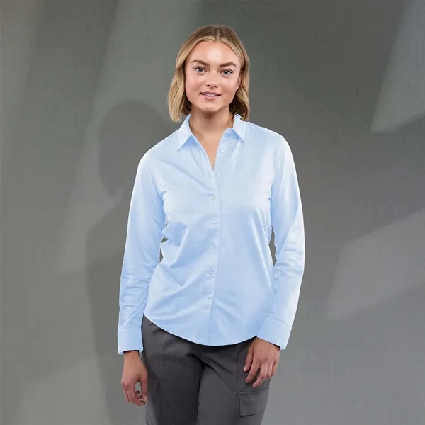 TATRA Eco Long Sleeve Knit Button Up Shirt-Women's - TATRA Eco Long Sleeve Knit Button Up Shirt-Women's - Image 10 of 22