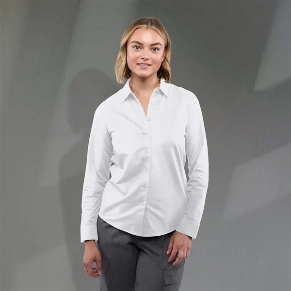 TATRA Eco Long Sleeve Knit Button Up Shirt-Women's - TATRA Eco Long Sleeve Knit Button Up Shirt-Women's - Image 15 of 22