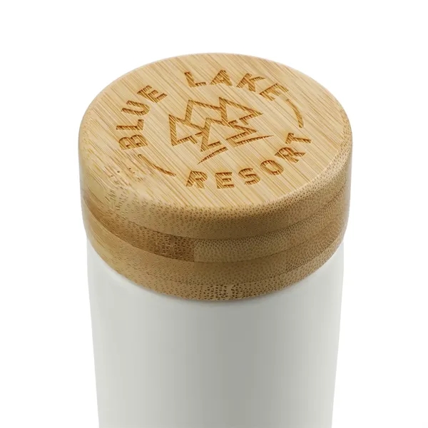 Arlo Ceramic Tumbler with Bamboo lid 11oz - Arlo Ceramic Tumbler with Bamboo lid 11oz - Image 15 of 16