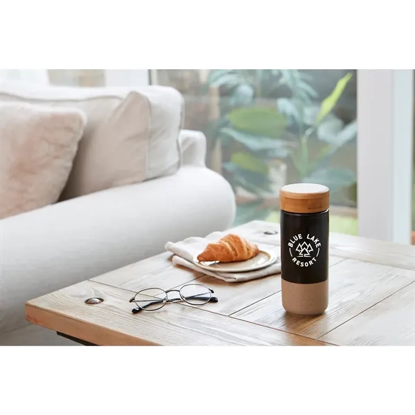 Arlo Ceramic Tumbler with Bamboo lid 11oz - Arlo Ceramic Tumbler with Bamboo lid 11oz - Image 6 of 16