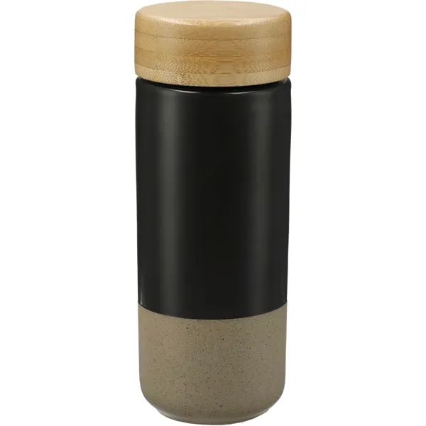 Arlo Ceramic Tumbler with Bamboo lid 11oz - Arlo Ceramic Tumbler with Bamboo lid 11oz - Image 2 of 16