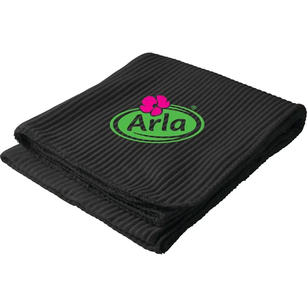 Ribbed Fleece Blanket - Ribbed Fleece Blanket - Image 3 of 5