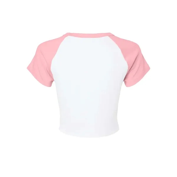 BELLA + CANVAS Women's Micro Rib Raglan Baby Tee - BELLA + CANVAS Women's Micro Rib Raglan Baby Tee - Image 12 of 16
