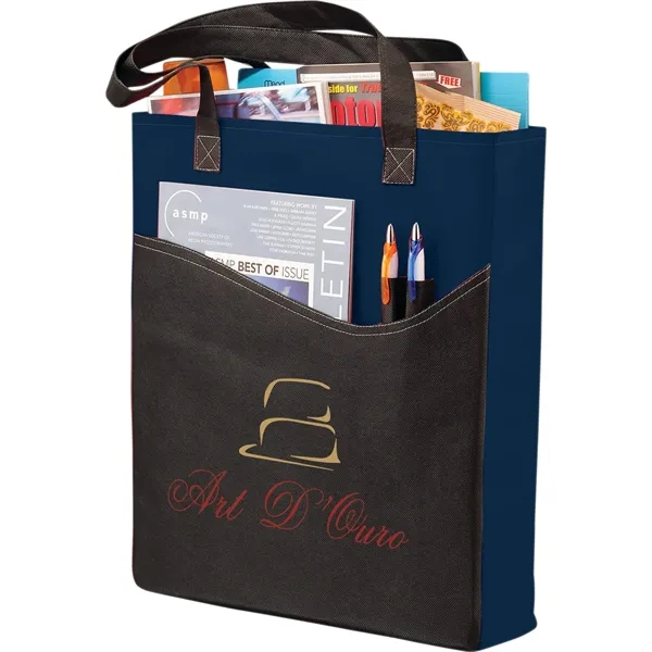 Rivers Pocket Non-Woven Convention Tote - Rivers Pocket Non-Woven Convention Tote - Image 10 of 26