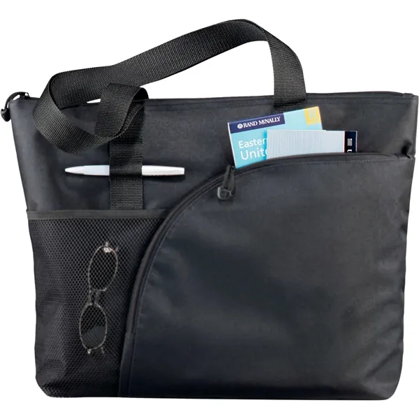 Excel Sport Zippered Utility Business Tote - Excel Sport Zippered Utility Business Tote - Image 4 of 7
