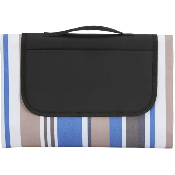 Oversized Striped Picnic and Beach Blanket - Oversized Striped Picnic and Beach Blanket - Image 0 of 2