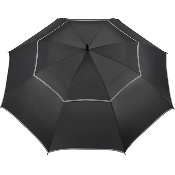 Custom 62" RPET Golf Umbrella w/ Reflective Trim
