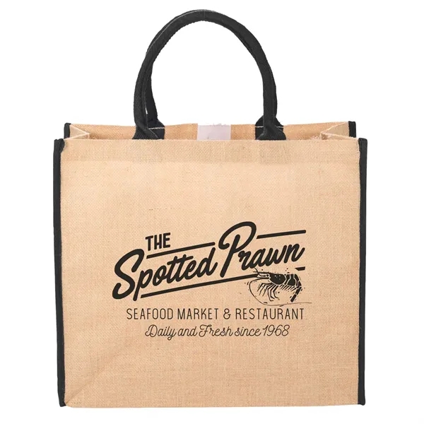 Custom Large Jute Tote