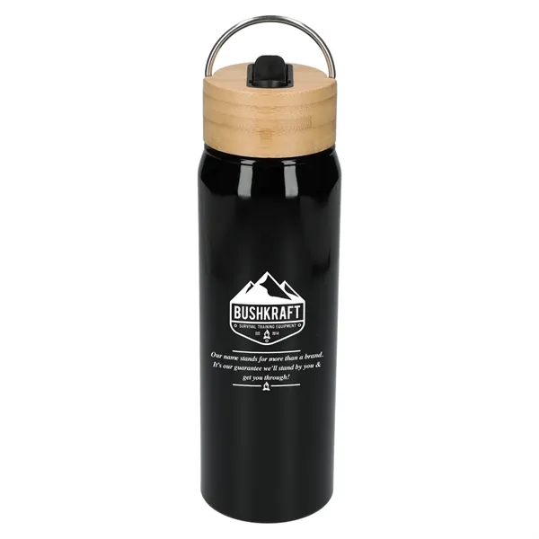 Billy 26oz ECO Aluminum Bottle w/ FSC® Bamboo Lid - Billy 26oz ECO Aluminum Bottle w/ FSC® Bamboo Lid - Image 15 of 38