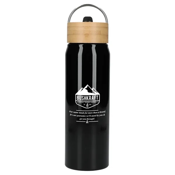 Billy 26oz ECO Aluminum Bottle w/ FSC® Bamboo Lid - Billy 26oz ECO Aluminum Bottle w/ FSC® Bamboo Lid - Image 16 of 38
