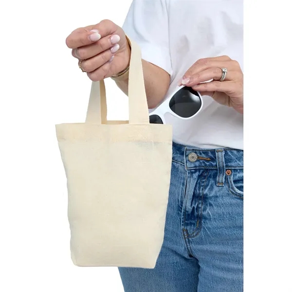 Mini 4oz Organic Cotton Tote - Mini 4oz Organic Cotton Tote - Image 3 of 7