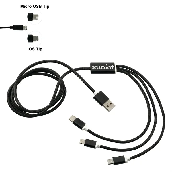 Realm 3-in-1 Long Charging Cable - Realm 3-in-1 Long Charging Cable - Image 3 of 6