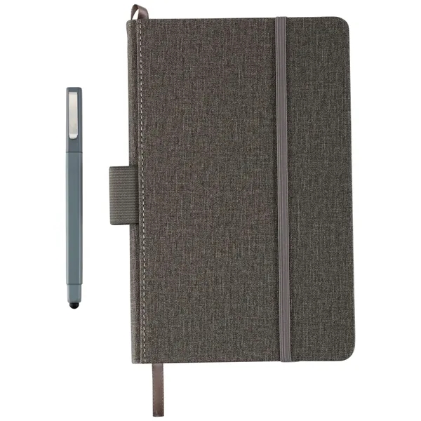 FSC® Mix 5.5" x 8.5" Heathered Hard Bound Journal - FSC® Mix 5.5" x 8.5" Heathered Hard Bound Journal - Image 1 of 6