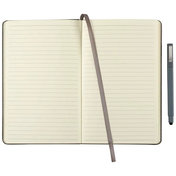 FSC® Mix 5.5" x 8.5" Heathered Hard Bound Journal - FSC® Mix 5.5" x 8.5" Heathered Hard Bound Journal - Image 3 of 6