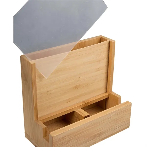 FSC® 100% Bamboo Photo Frame Desktop Organizer - FSC® 100% Bamboo Photo Frame Desktop Organizer - Image 10 of 11