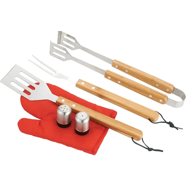 BBQ Now Apron and 7 piece BBQ Set - BBQ Now Apron and 7 piece BBQ Set - Image 6 of 6