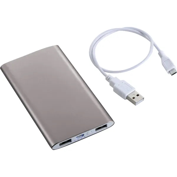 Sleek Aluminum 4000 mAh Power Bank - Sleek Aluminum 4000 mAh Power Bank - Image 3 of 9