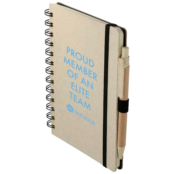 FSC® Mix 5" x 7" Wheat Straw Notebook with Pen - FSC® Mix 5" x 7" Wheat Straw Notebook with Pen - Image 5 of 8