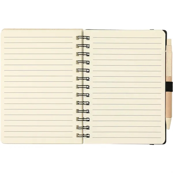FSC® Mix 5" x 7" Wheat Straw Notebook with Pen - FSC® Mix 5" x 7" Wheat Straw Notebook with Pen - Image 4 of 8