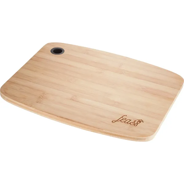 Large Bamboo Cutting Board with Silicone Grip - Large Bamboo Cutting Board with Silicone Grip - Image 4 of 5