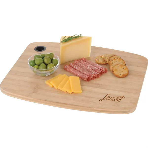 Large Bamboo Cutting Board with Silicone Grip - Large Bamboo Cutting Board with Silicone Grip - Image 3 of 5