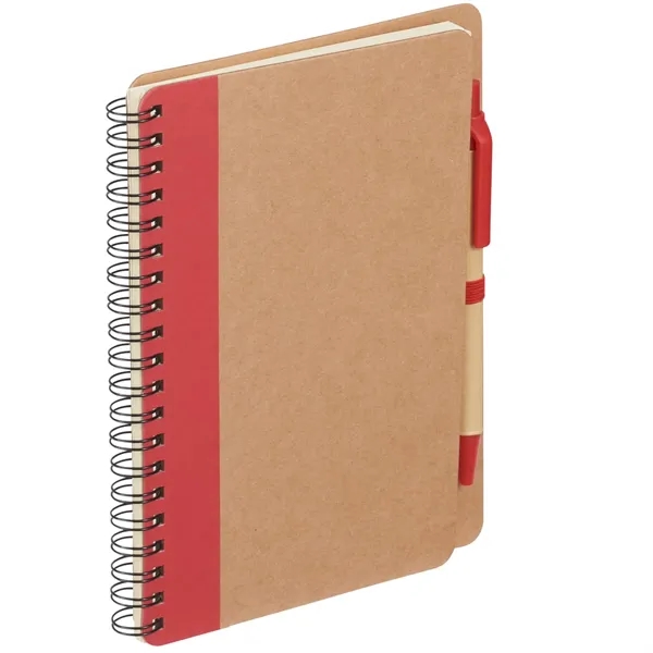 FSC® Mix 5" x 7" Eco Spiral Notebook with Pen - FSC® Mix 5" x 7" Eco Spiral Notebook with Pen - Image 14 of 14