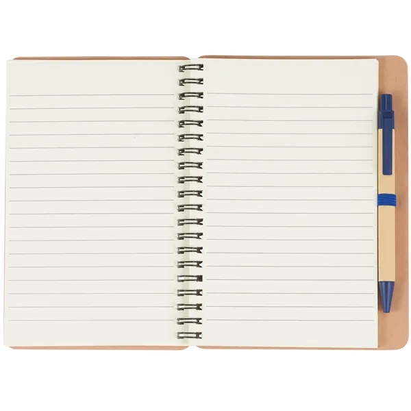 FSC® Mix 5" x 7" Eco Spiral Notebook with Pen - FSC® Mix 5" x 7" Eco Spiral Notebook with Pen - Image 6 of 14