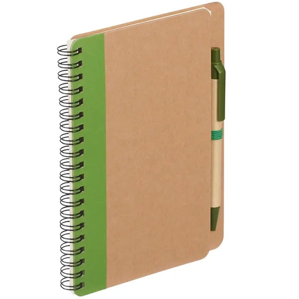 FSC® Mix 5" x 7" Eco Spiral Notebook with Pen - FSC® Mix 5" x 7" Eco Spiral Notebook with Pen - Image 10 of 14