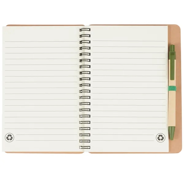 FSC® Mix 5" x 7" Eco Spiral Notebook with Pen - FSC® Mix 5" x 7" Eco Spiral Notebook with Pen - Image 9 of 14