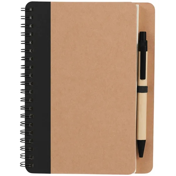FSC® Mix 5" x 7" Eco Spiral Notebook with Pen - FSC® Mix 5" x 7" Eco Spiral Notebook with Pen - Image 3 of 14
