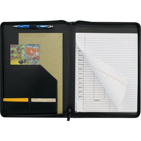 FSC® Mix Windsor Impressions Zip Padfolio - FSC® Mix Windsor Impressions Zip Padfolio - Image 3 of 5