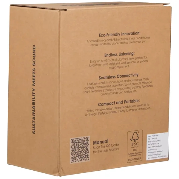 Rewired Recycled Bluetooth Headphones - Rewired Recycled Bluetooth Headphones - Image 10 of 11