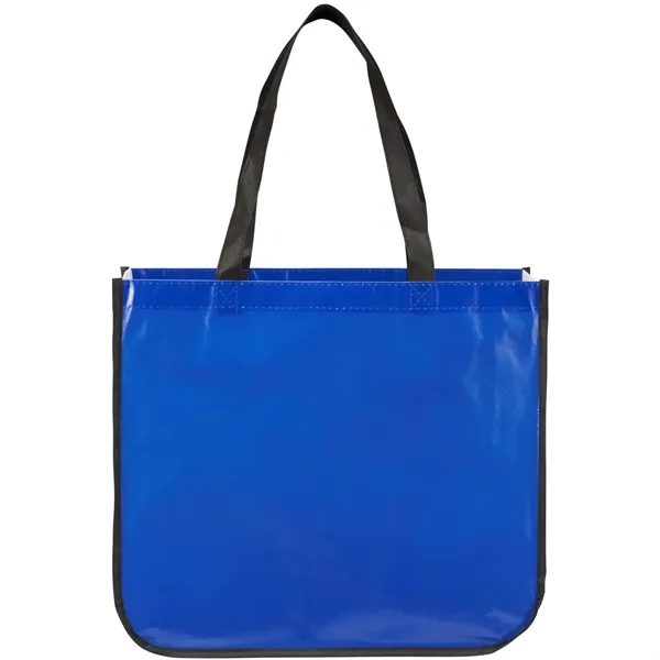 Gloss Laminated Non-Woven Shopper Tote - Gloss Laminated Non-Woven Shopper Tote - Image 3 of 10