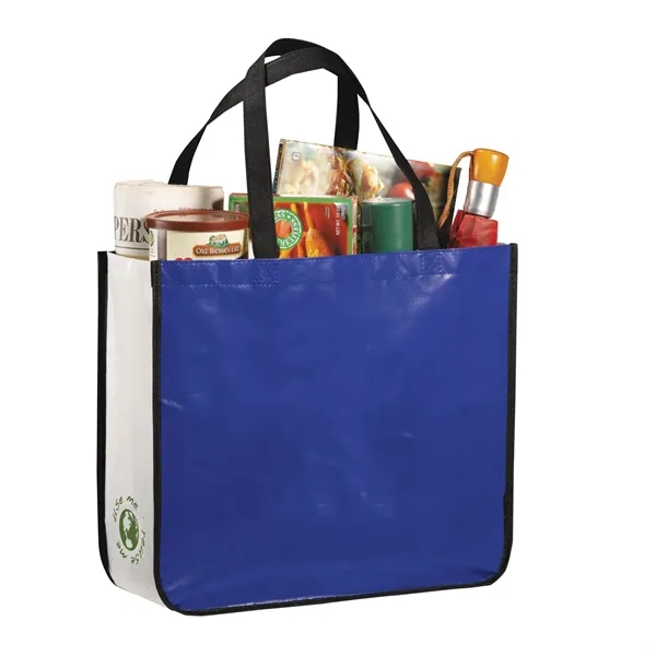 Gloss Laminated Non-Woven Shopper Tote - Gloss Laminated Non-Woven Shopper Tote - Image 4 of 10