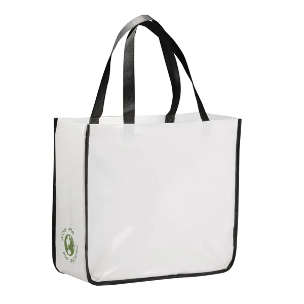 Gloss Laminated Non-Woven Shopper Tote - Gloss Laminated Non-Woven Shopper Tote - Image 7 of 10
