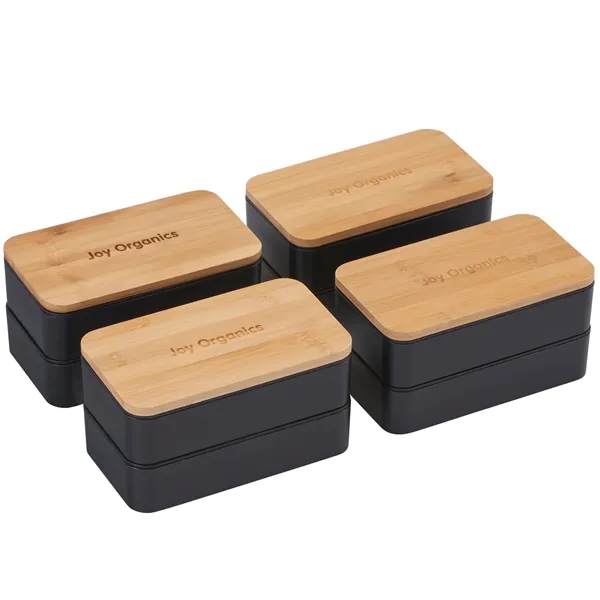 Stackable Bamboo Fiber Bento Box - Stackable Bamboo Fiber Bento Box - Image 11 of 17