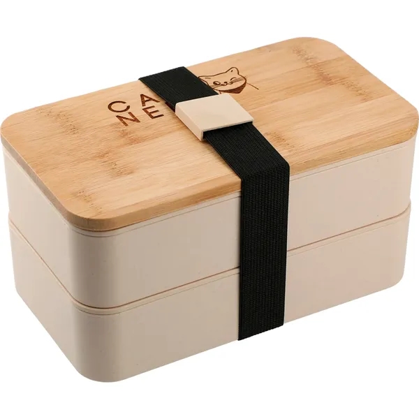 Stackable Bamboo Fiber Bento Box - Stackable Bamboo Fiber Bento Box - Image 5 of 17