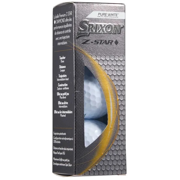Srixon Z-STAR DIAMOND Golf Balls - 3 Pack - Srixon Z-STAR DIAMOND Golf Balls - 3 Pack - Image 2 of 6