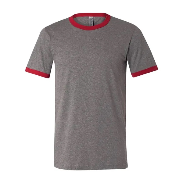 BELLA + CANVAS Men's Jersey Heather Ringer Tee - BELLA + CANVAS Men's Jersey Heather Ringer Tee - Image 4 of 12