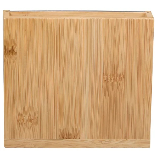 Custom FSC® 100% Bamboo Photo Frame Desktop Organizer