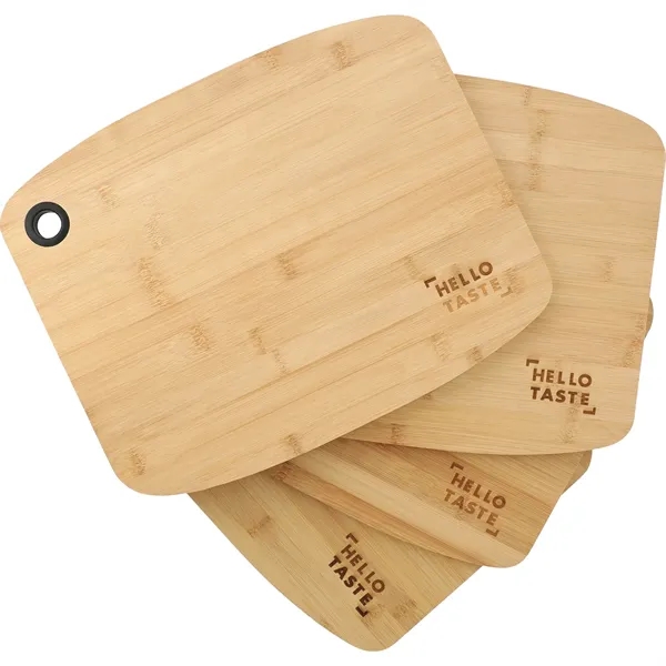 Custom Large Bamboo Cutting Board with Silicone Grip