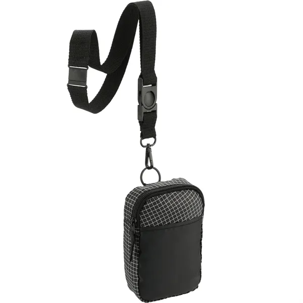 Grid Lanyard Phone Pouch - Grid Lanyard Phone Pouch - Image 4 of 6