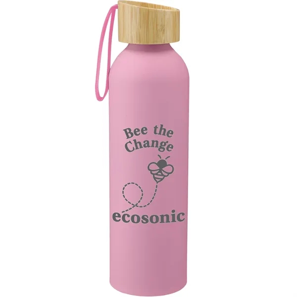 Ryze Aluminum Bottle 22 oz w/ FSC® 100% Bamboo Lid - Ryze Aluminum Bottle 22 oz w/ FSC® 100% Bamboo Lid - Image 5 of 11